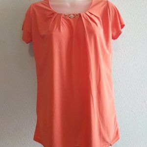 EMILY STACY CORAL WOMEN'S  BLOUSE.